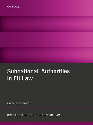 cover image of Subnational Authorities in EU Law